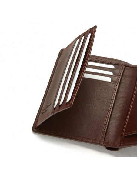 Cartera con Broche y Monedero Interior Doble Esteca