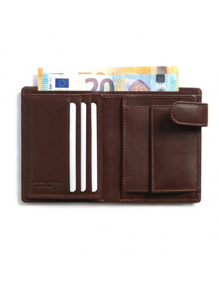 Cartera con Broche y Monedero Interior Doble Esteca