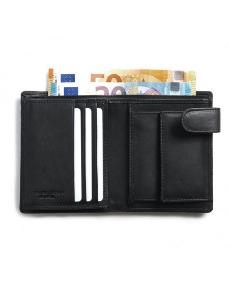 Cartera con Broche y Monedero Interior Doble Esteca