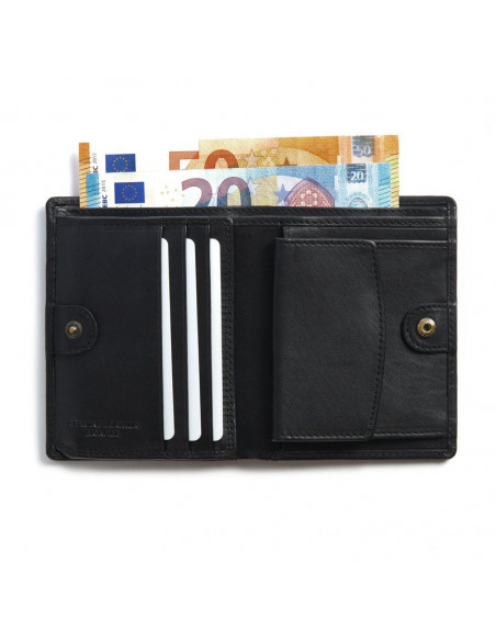 Cartera con Monedero y Broche Interior Doble Esteca