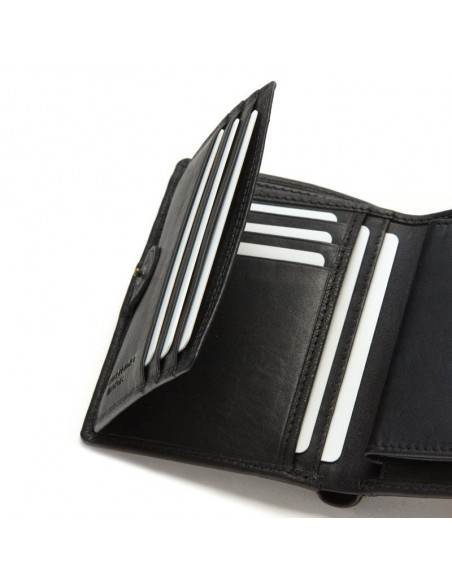 Cartera con Monedero y Broche Interior Doble Esteca