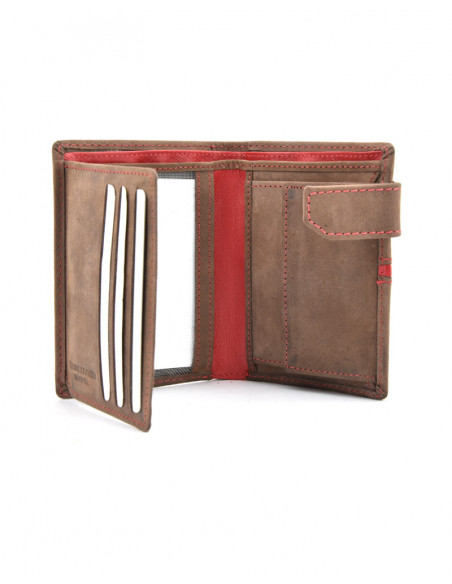 Cartera con broche Raya Roja