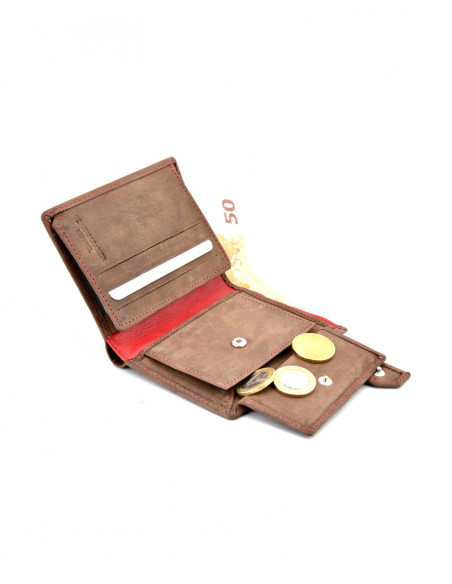 Cartera con broche Raya Roja