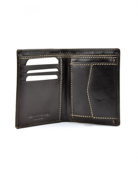 Cartera con Monedero Cosido Lateral