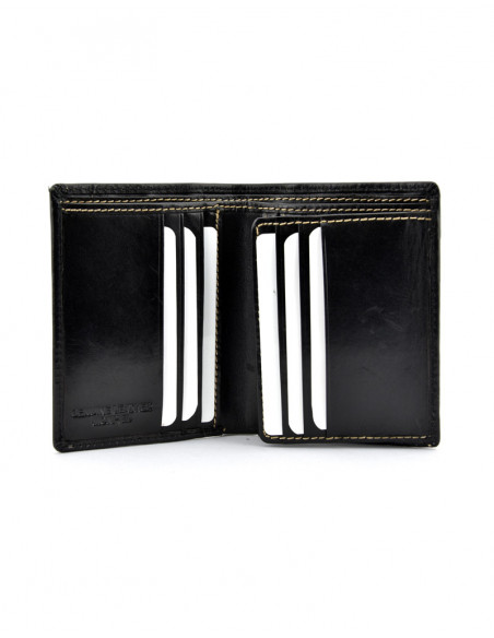 Billetero con Extra para tarjetas cosido lateral