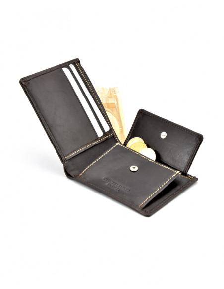 Americano con monedero cosido lateral