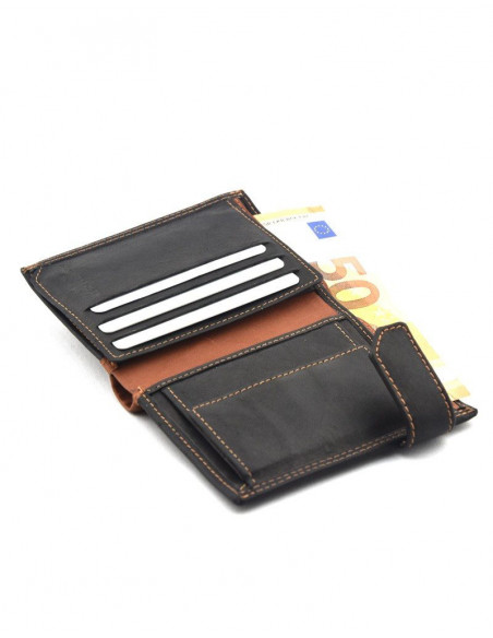 Billetero con broche y monedero