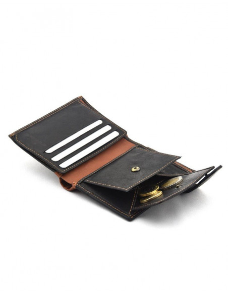 Billetero con broche y monedero