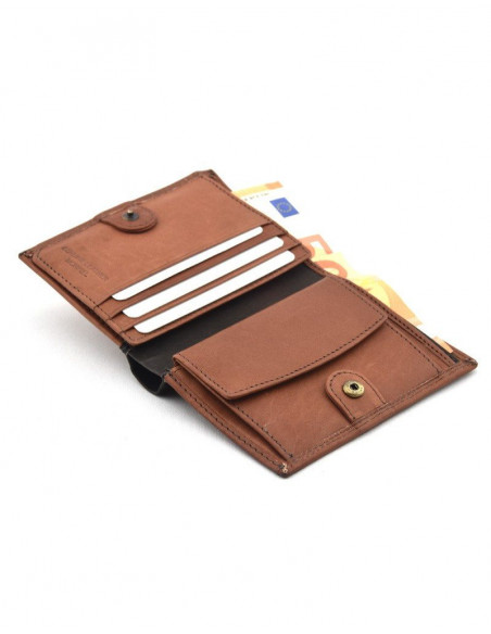 Cartera con Monedero y Broche Interior