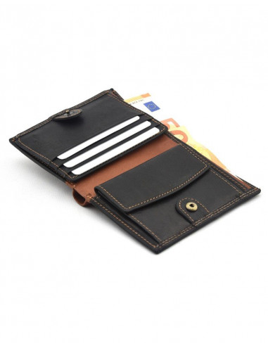 Cartera con Monedero y Broche Interior