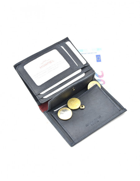 Billetero Solapa con monedero y extra tarjetas