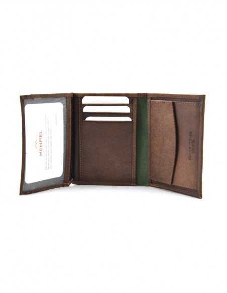 Billetero Solapa con monedero y extra tarjetas