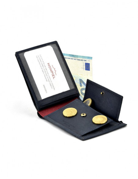 Cartera Americana Grande Solapa con Monedero