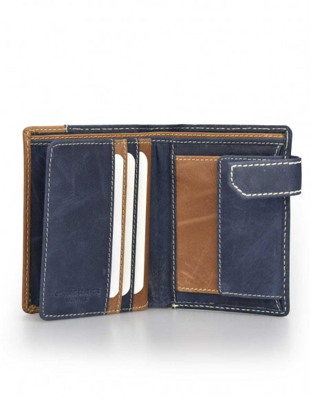 Billetero con Broche y Monedero Lateral Entramado