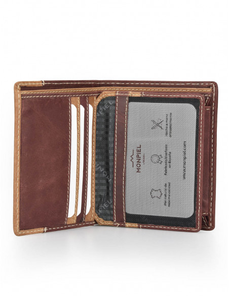 Billetero con Monedero Lateral Entramado