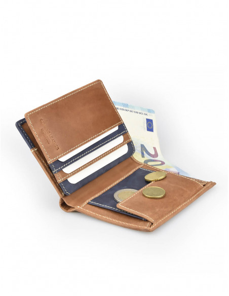 Billetero con Monedero Lateral Entramado