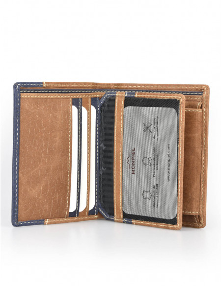 Billetero con Monedero Lateral Entramado