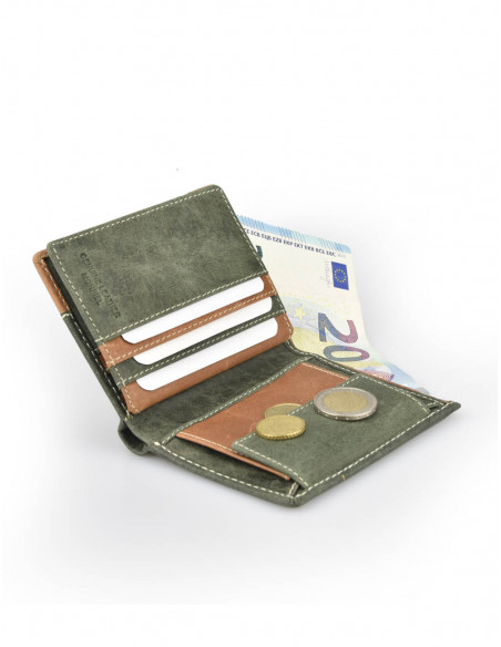 Billetero con Monedero Lateral Entramado