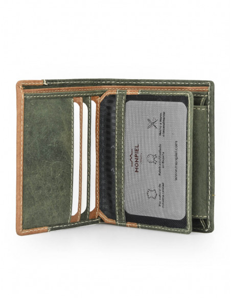 Billetero con Monedero Lateral Entramado