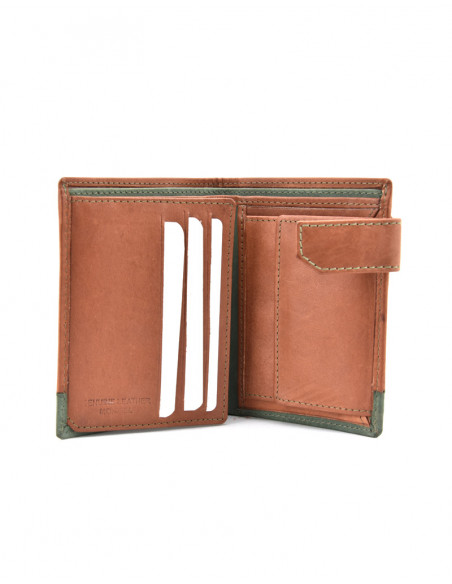 Cartera con broche color mix