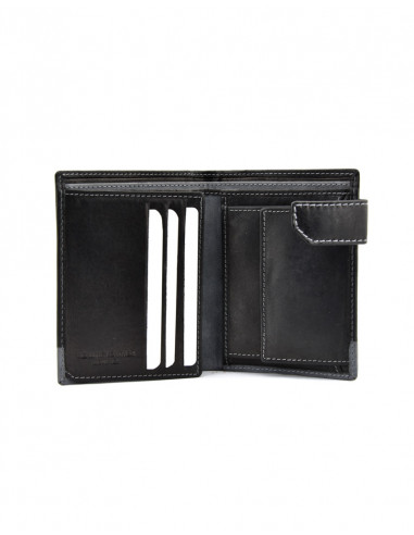 Cartera con broche color mix