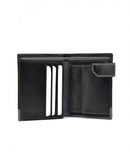 Cartera con broche color mix