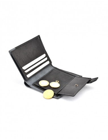 Cartera con broche color mix