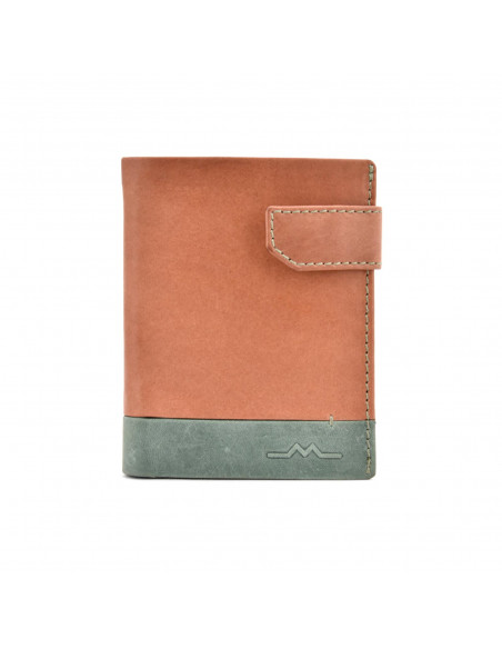 Cartera con broche color mix