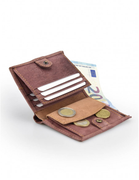 Cartera con Broche dentro y Monedero Sendero