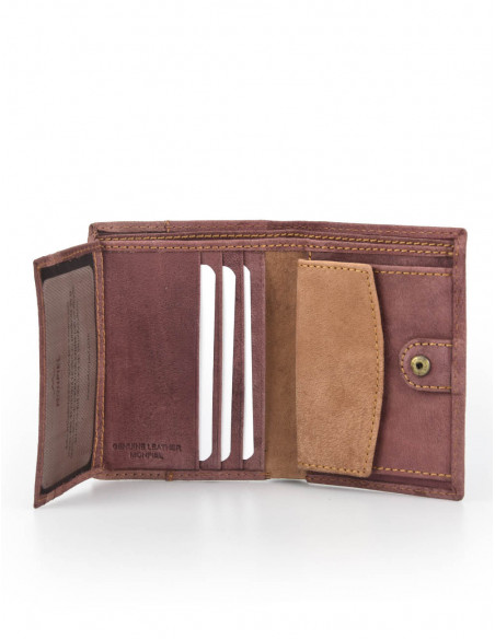 Cartera con Broche dentro y Monedero Sendero