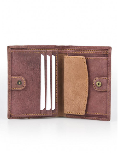 Cartera con Broche dentro y Monedero Sendero