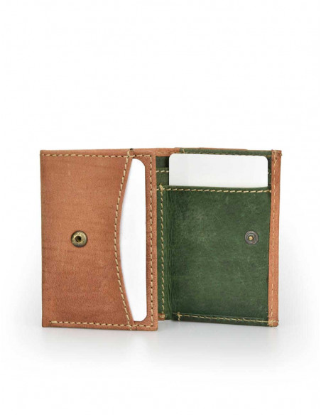 Billetero con Monedero Doble Solapa Sendero