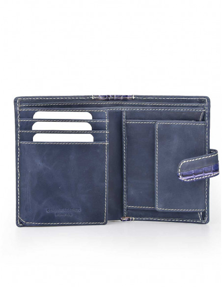 Cartera con Broche y Monedero combinada en COCO