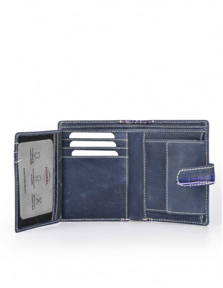 Cartera con Broche y Monedero combinada en COCO