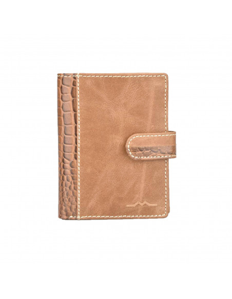 Cartera con Broche y Monedero combinada en COCO