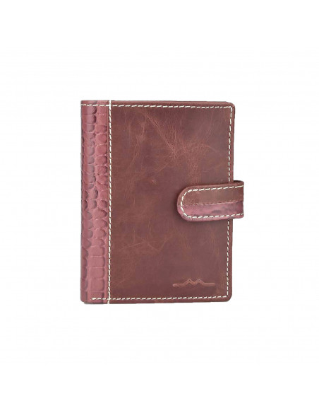 Cartera con Broche y Monedero combinada en COCO