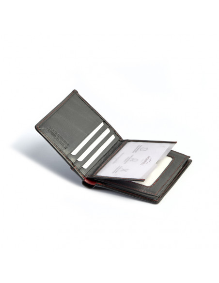 Billetero sencillo piel tramada