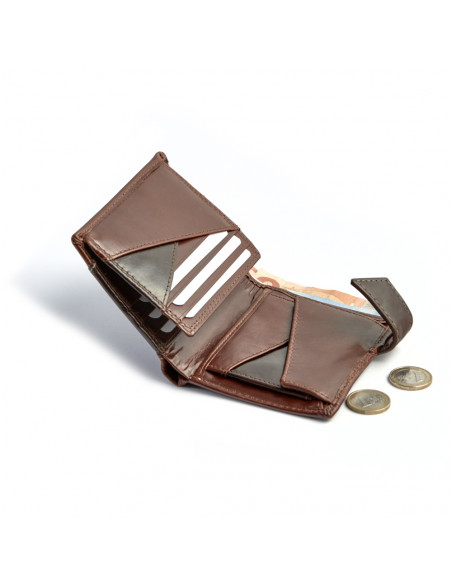 Billetero con broche y monedero