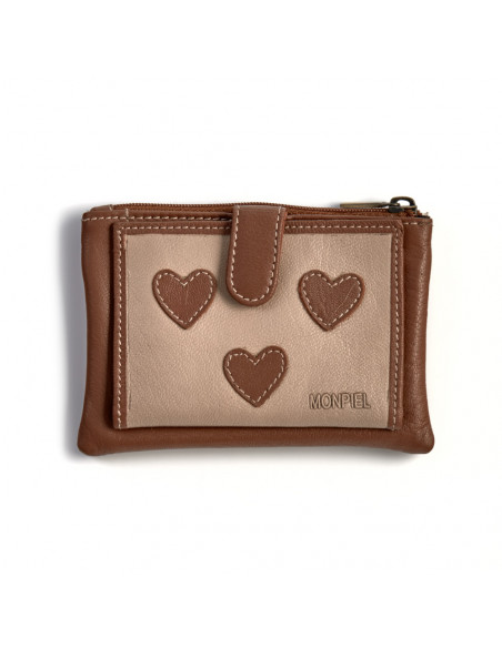 Monedero trío de corazones