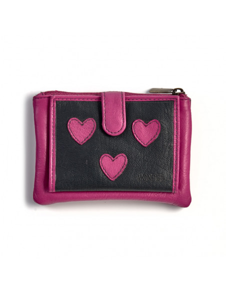 Monedero trío de corazones