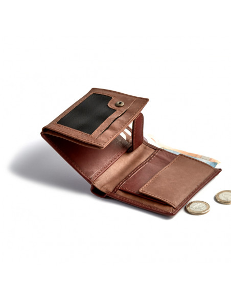 Billetero Eco Basic con Monedero y Broche Interior