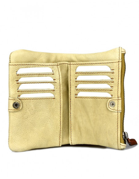 Monedero billetero piel mujer lunas Soul