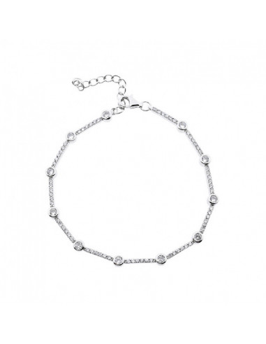 Pulsera Plata Circonitas Chatones