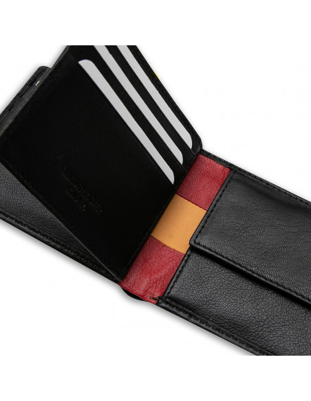 Cartera Americana Grande con Monedero Bandera