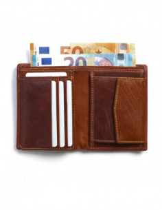 Cartera con Monedero dentro Logo en Parche - Marrón 2