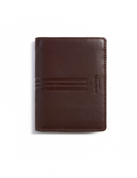 Cartera con Monedero Interior Doble Esteca - Marrón