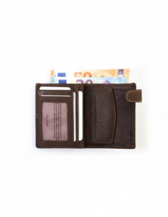 Cartera con Broche y Monedero Interior WESTERN - Marrón 2