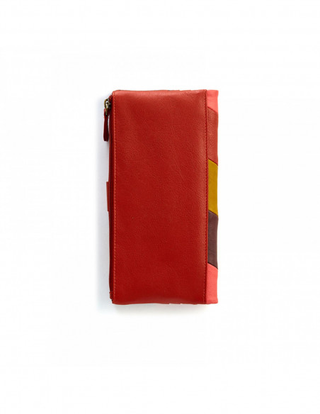 Cartera Broche Monedero/Cremallera XL - Multicolor