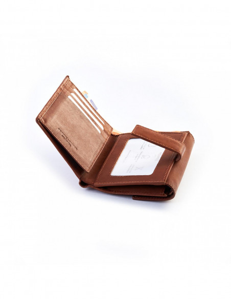 Cartera con Broche Pequeña - Marrón