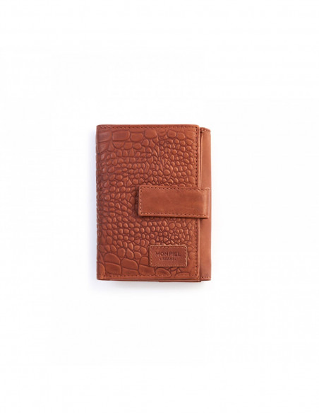 Cartera con Broche Pequeña - Marrón